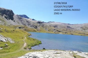 IX1-015 by IZ2QGF - 2018 - Lago Miserin (AO)
Ref.  IX1-015
IZ2QGF/X1-qrp  27-08-2018