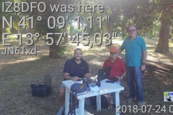 I8-221 by IQ8WN - 2018 - Lago di Falciano (CE)
Ref. I8-221
IQ8WN/P--IZ8DFO-IK8FIQ-IZ8EFD 24-07-2018