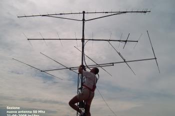 Nuova antenna 50 Mhz Sezione A.R.I. Ivrea